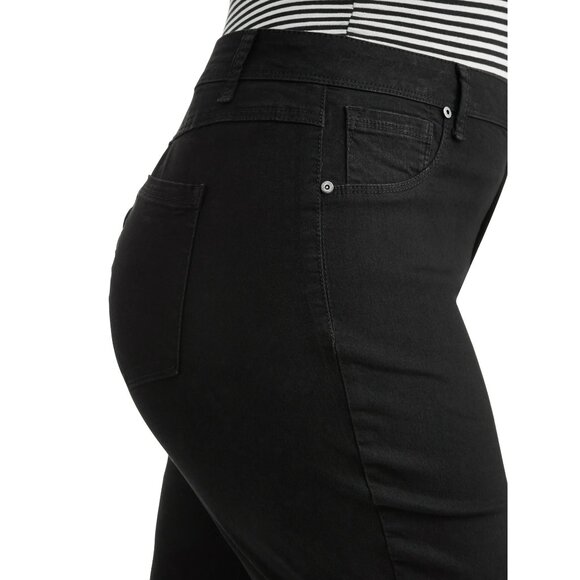 *3 FOR $9* A3 Denim Knee Length Dark Rinse Wash Long Denim Jean Bermuda Short 24 - Picture 2 of 5